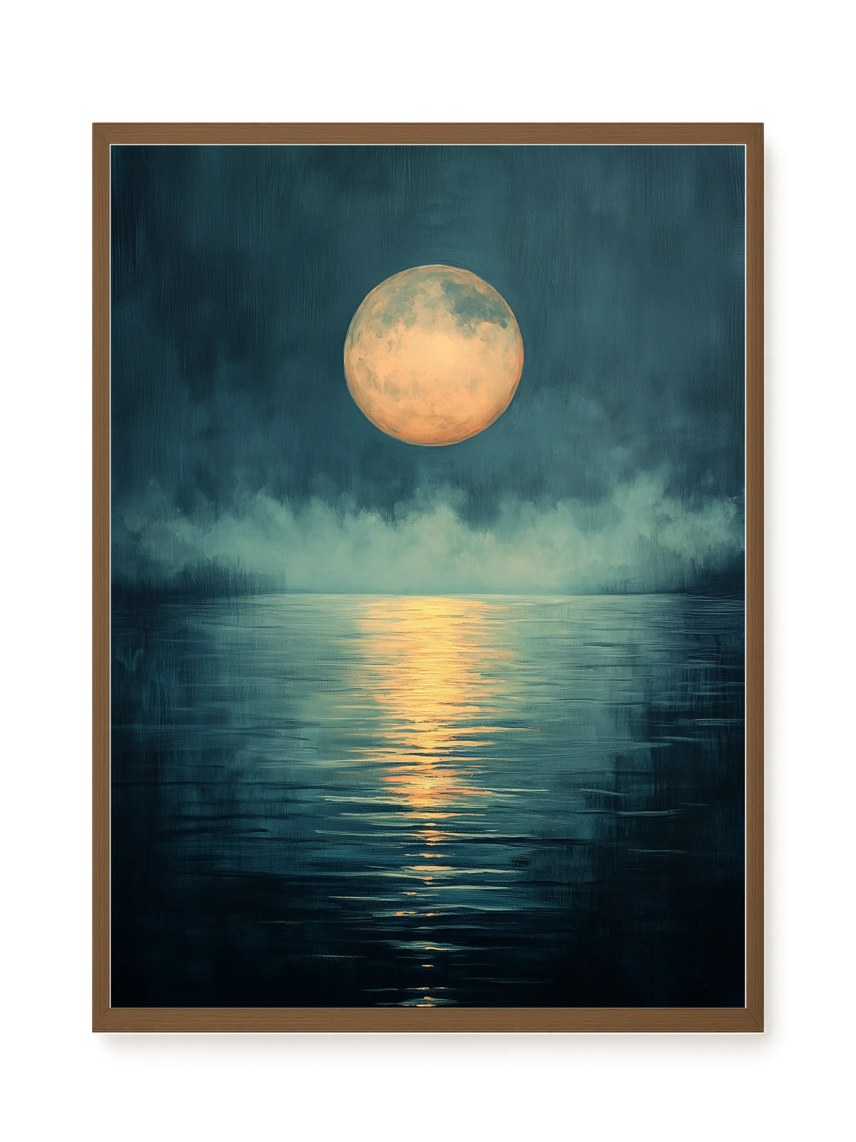 Moon Reflection Canvas Wall Art