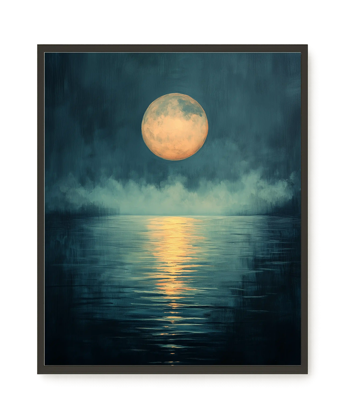 Moon Reflection Canvas Wall Art