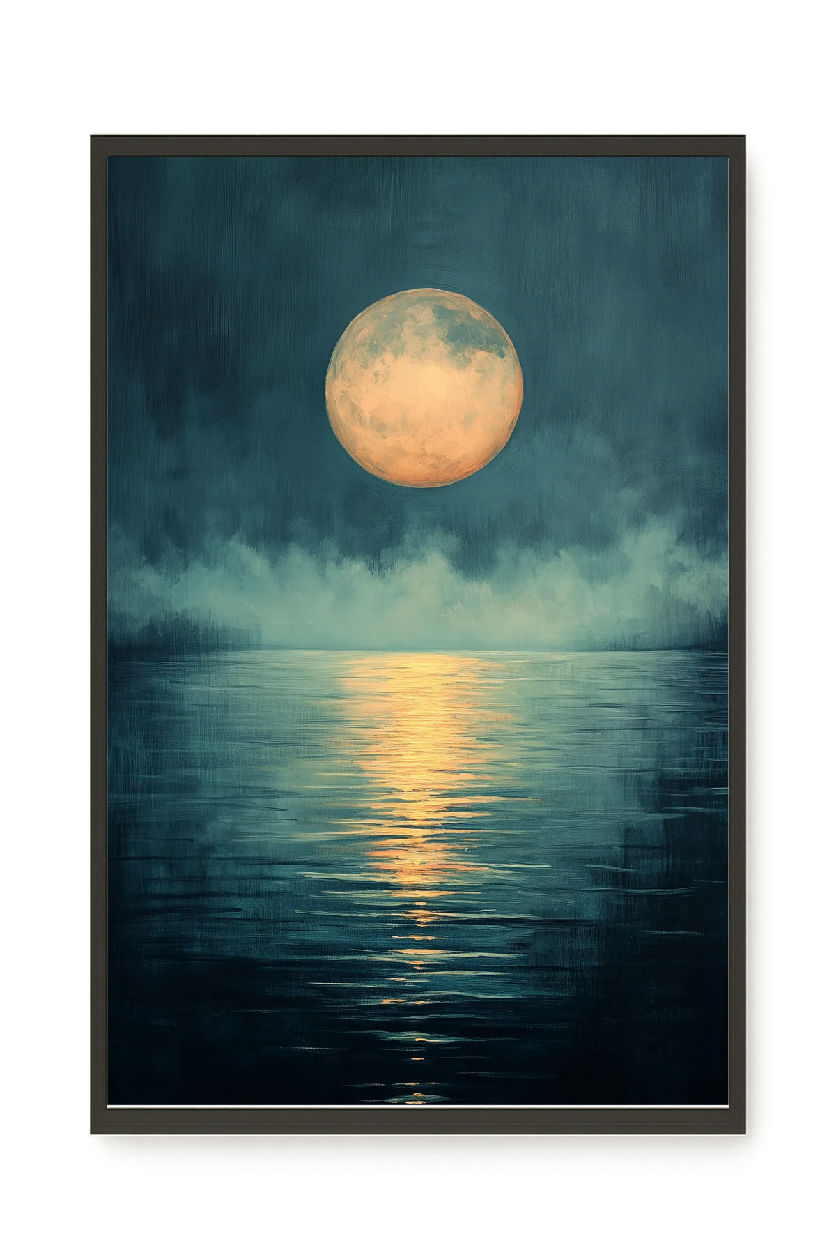 Moon Reflection Canvas Wall Art