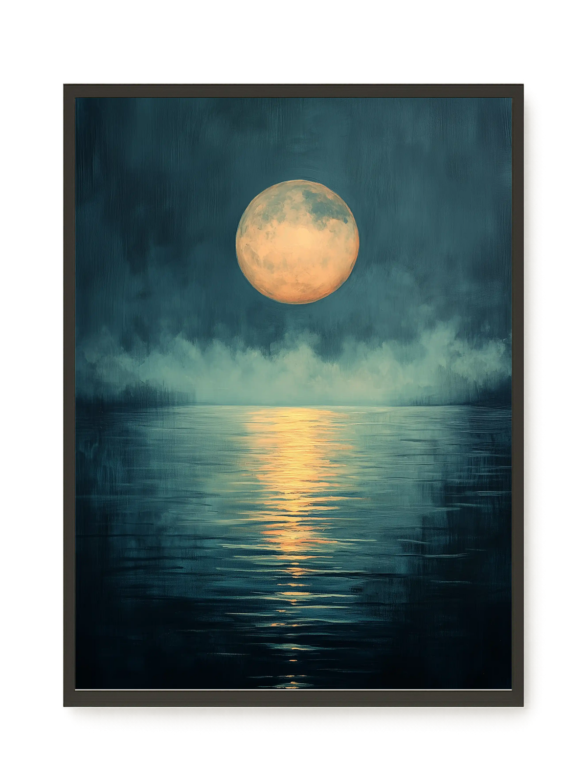 Moon Reflection Canvas Wall Art