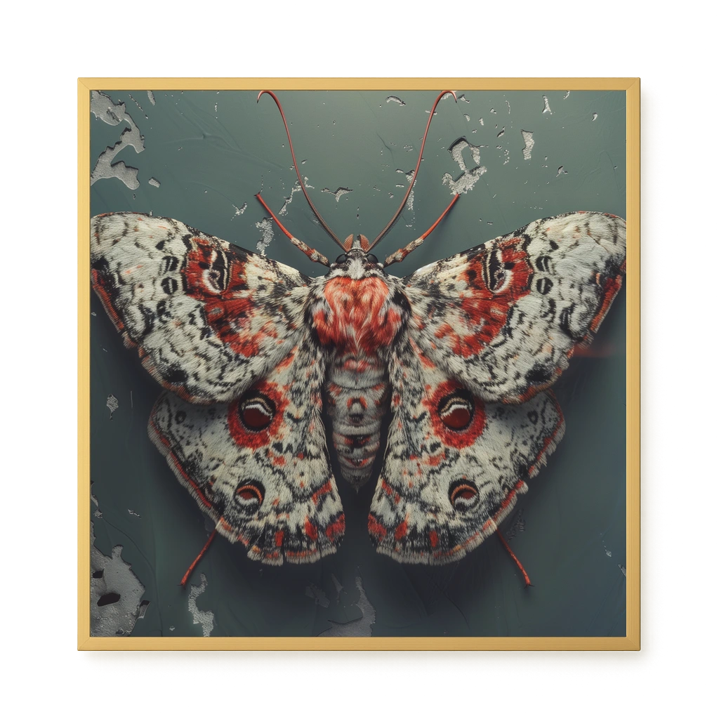 Red Moth Canvas Print