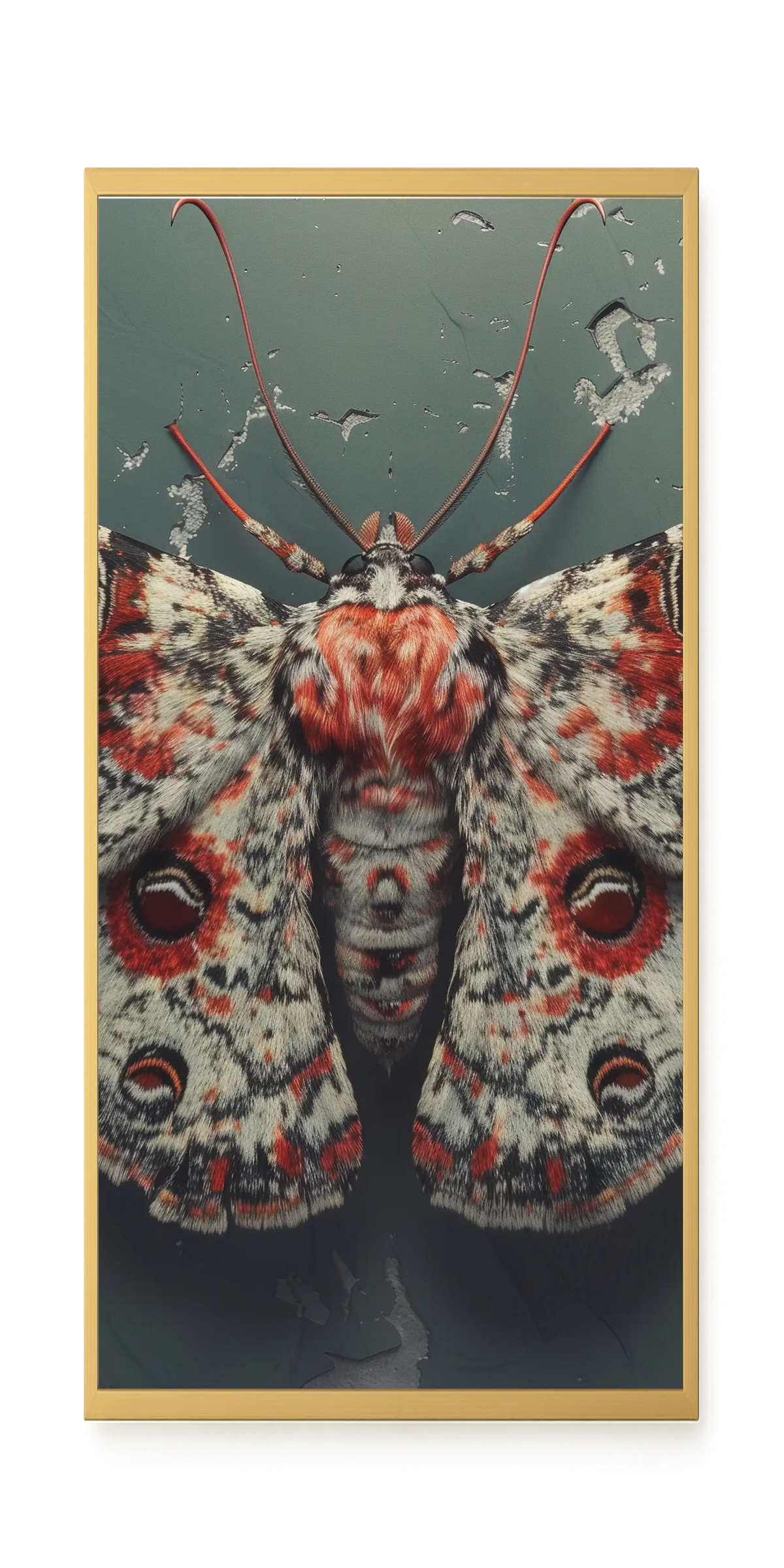 Red Moth Canvas Print