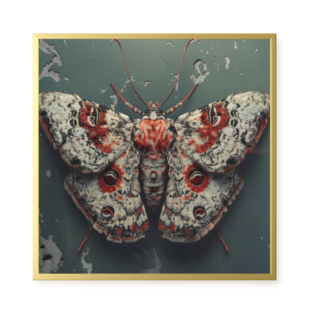 Red Moth Canvas Print