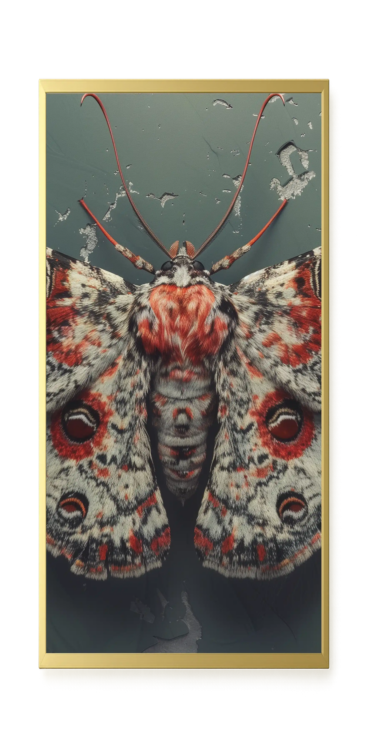 Red Moth Canvas Print