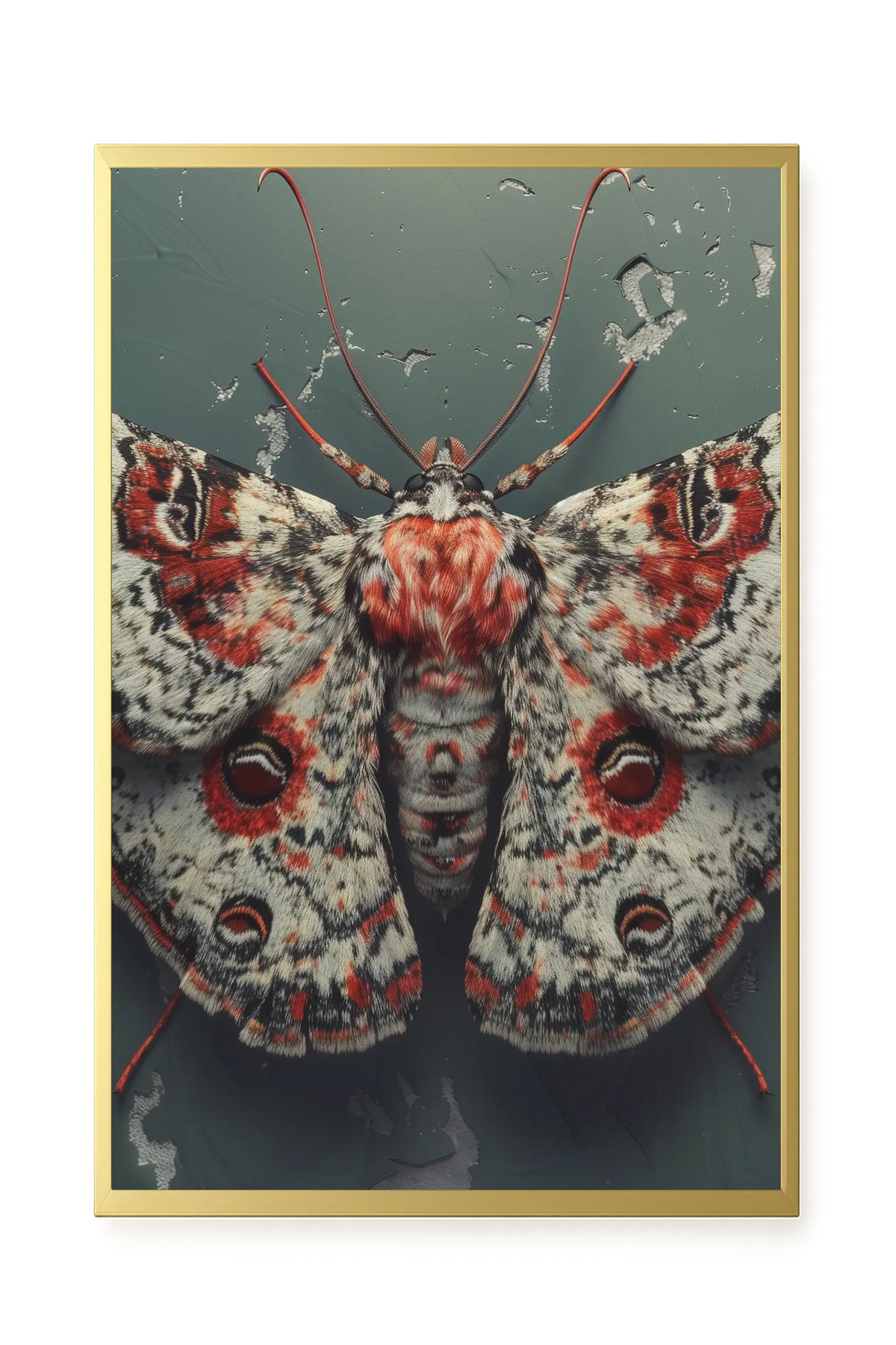 Red Moth Canvas Print