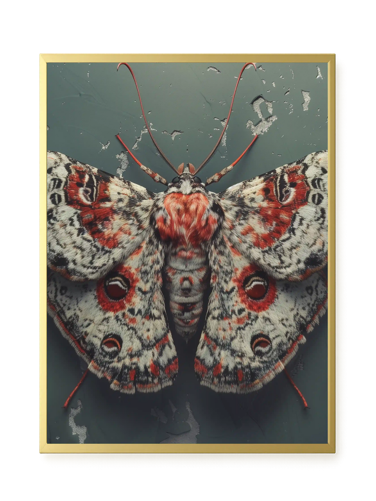 Red Moth Canvas Print