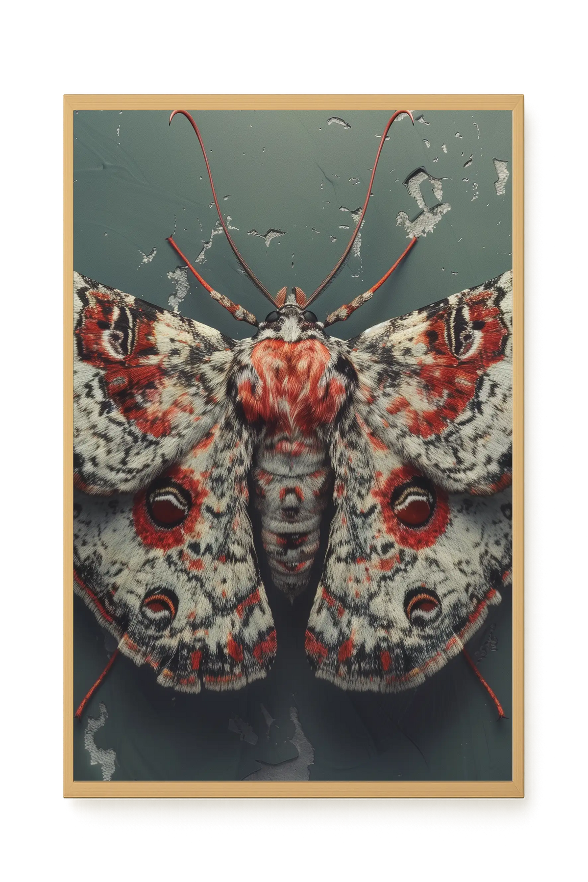 Red Moth Canvas Print