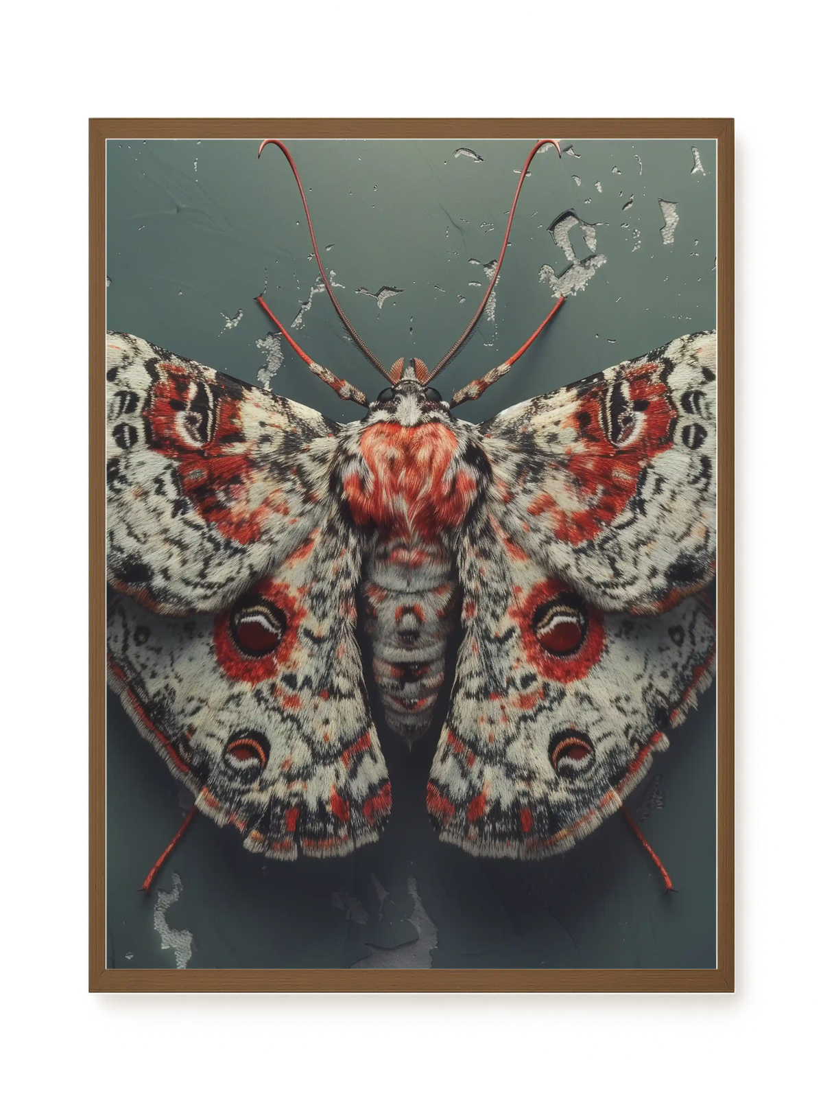 Red Moth Canvas Print
