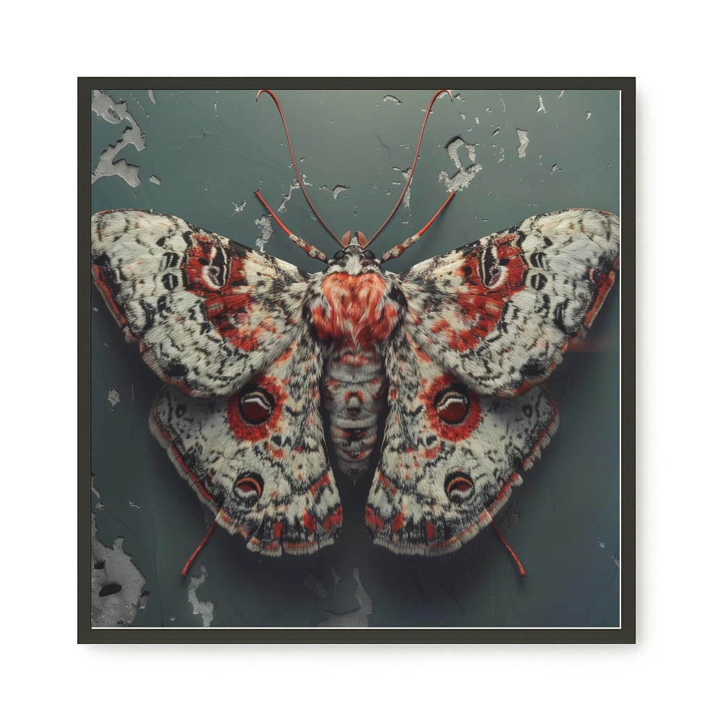 Red Moth Canvas Print