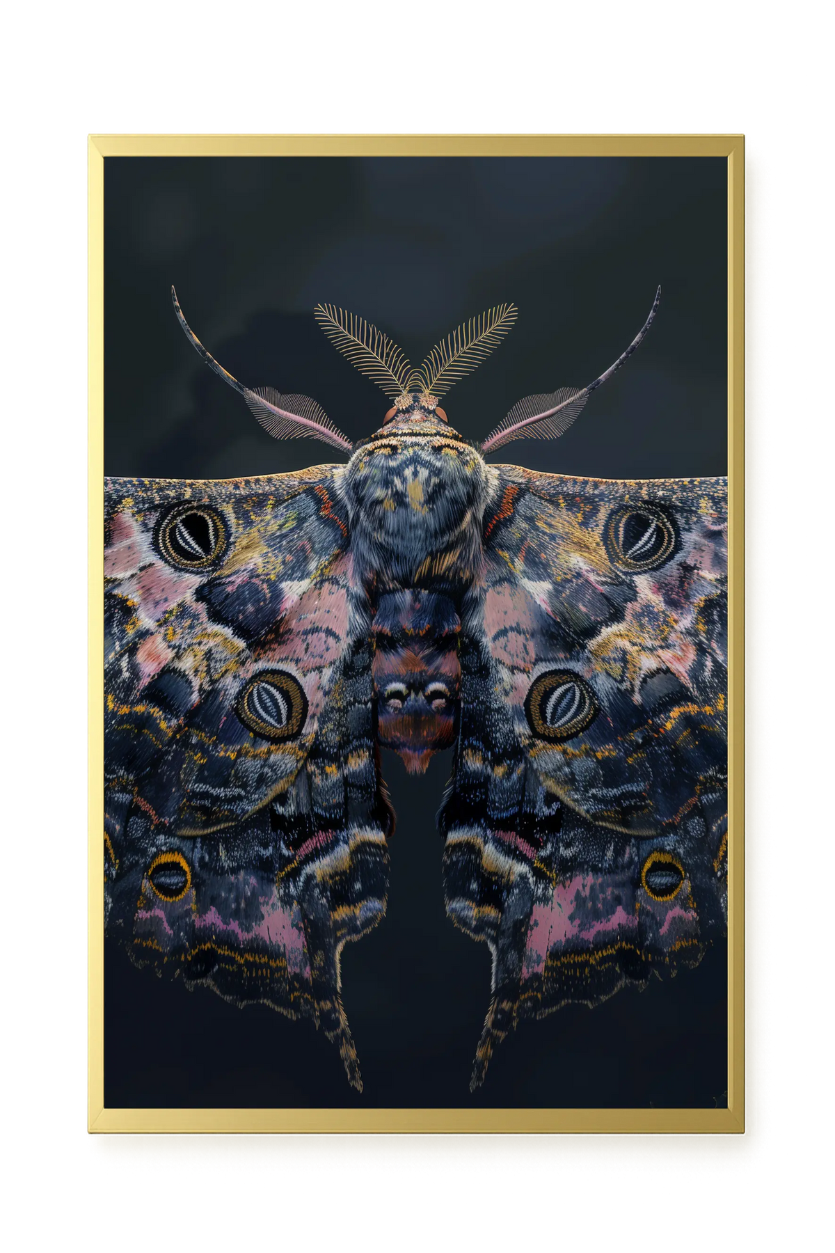 Night Moth Canvas Wall Art