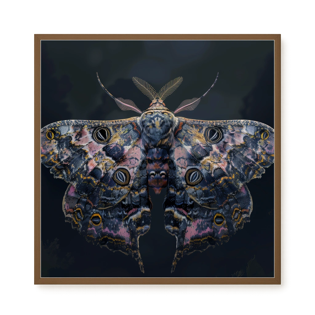 Night Moth Canvas Wall Art