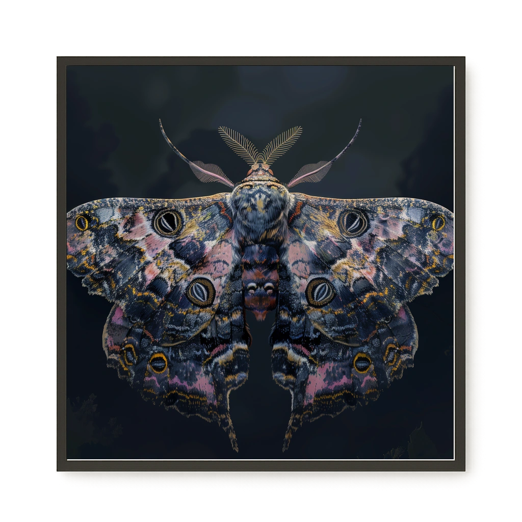 Night Moth Canvas Wall Art