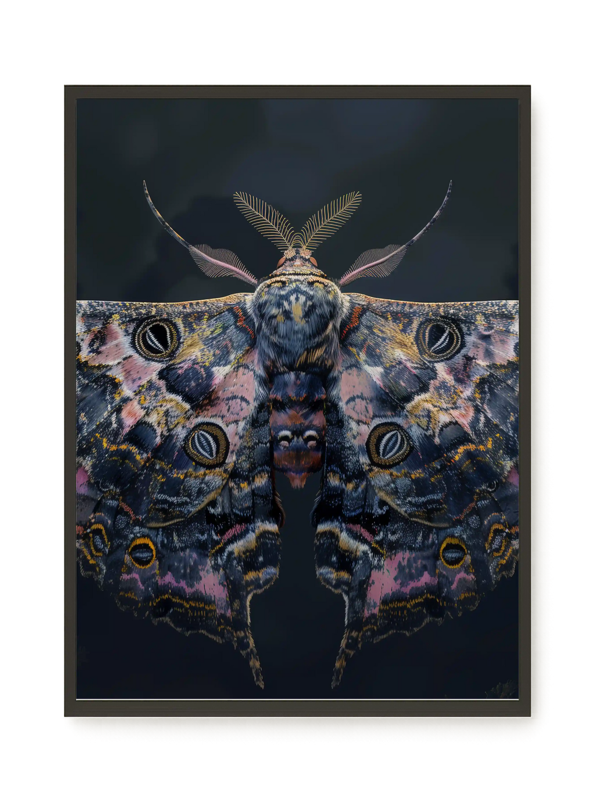 Night Moth Canvas Wall Art