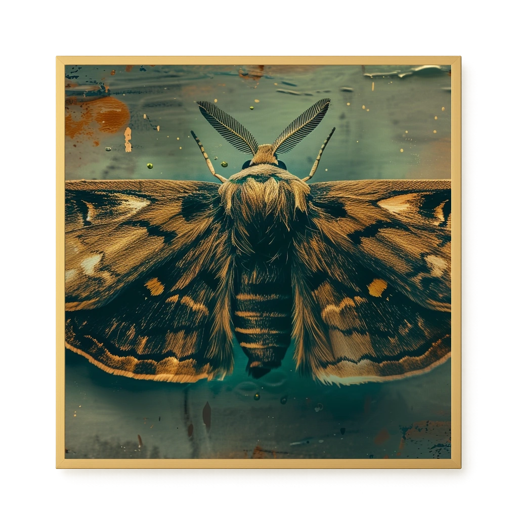 Golden Moth Canvas Print