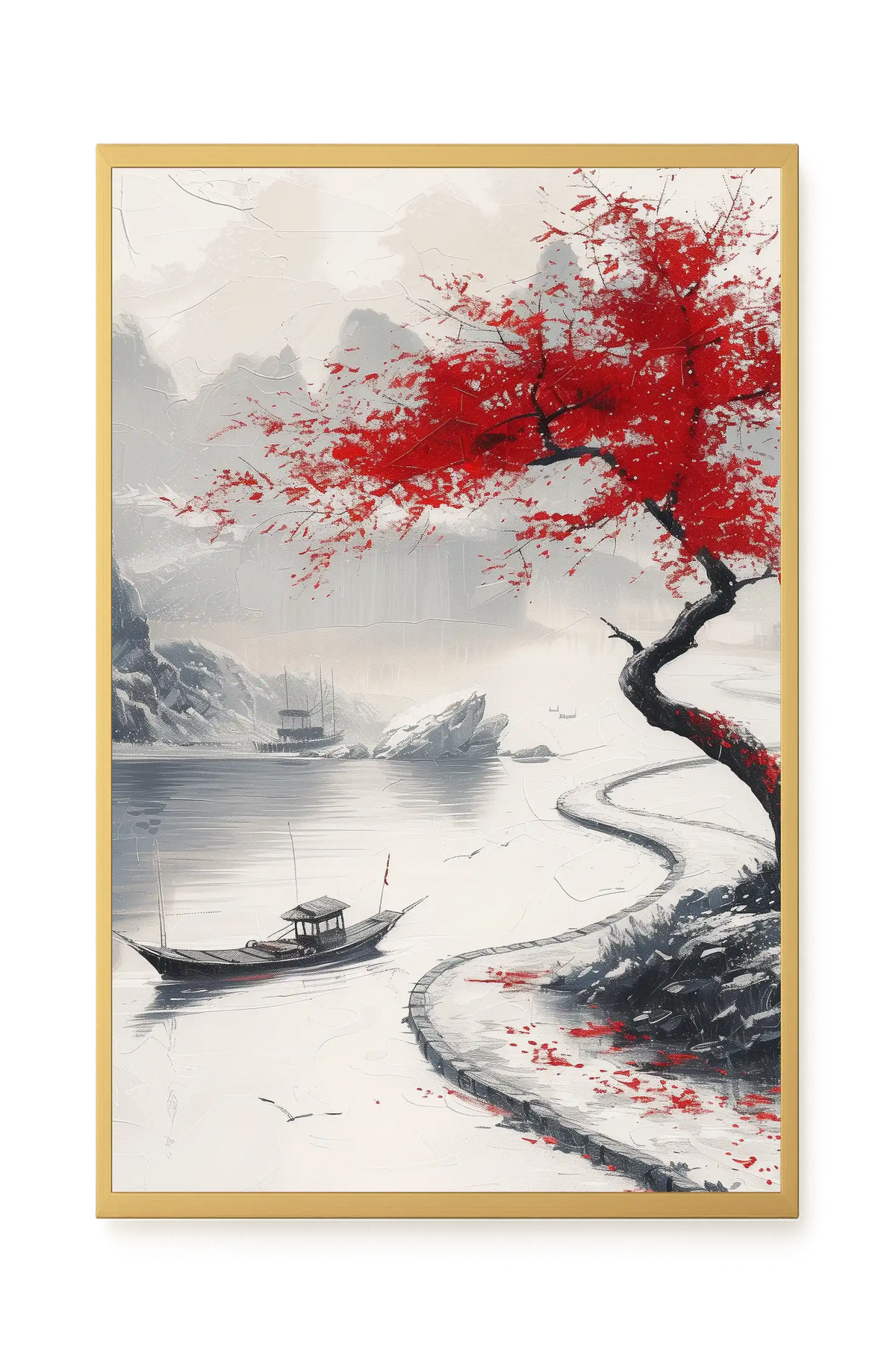 Red Tree Canvas Wall Art