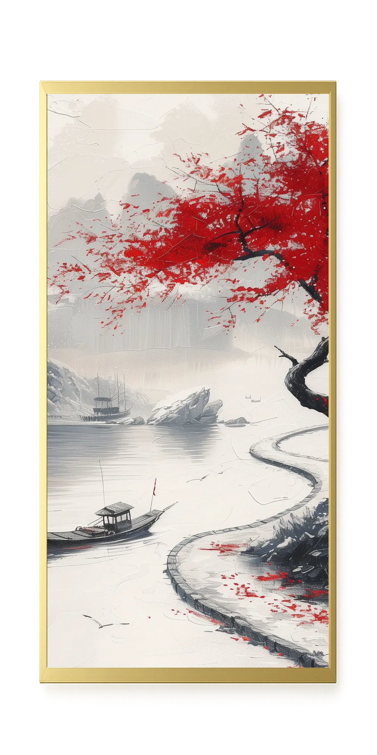 Red Tree Canvas Wall Art