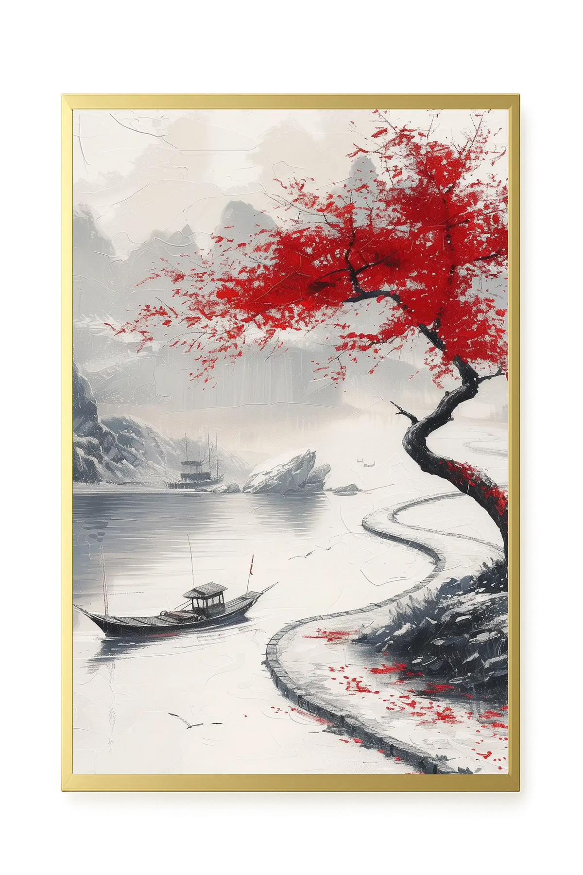 Red Tree Canvas Wall Art
