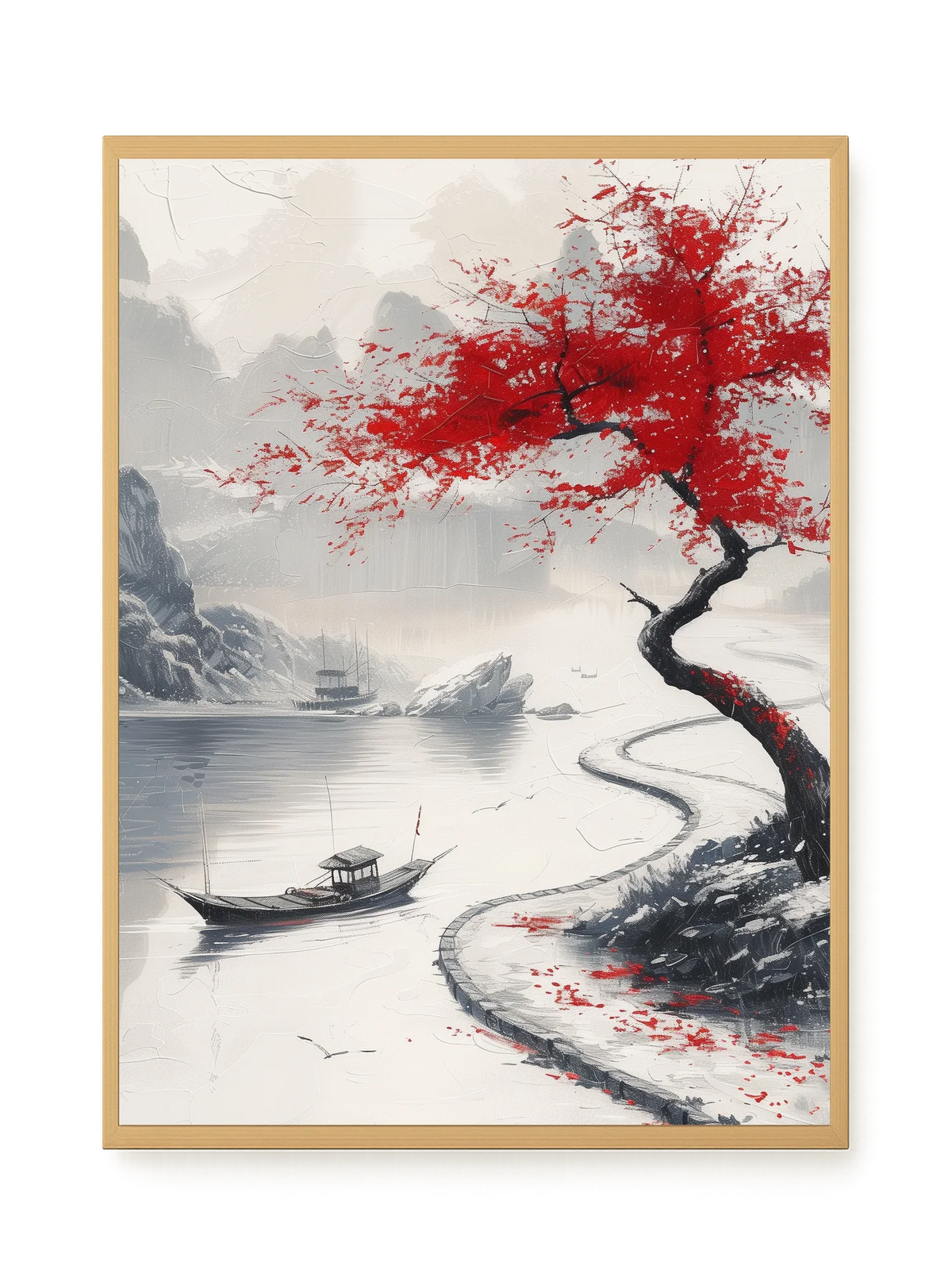 Red Tree Canvas Wall Art