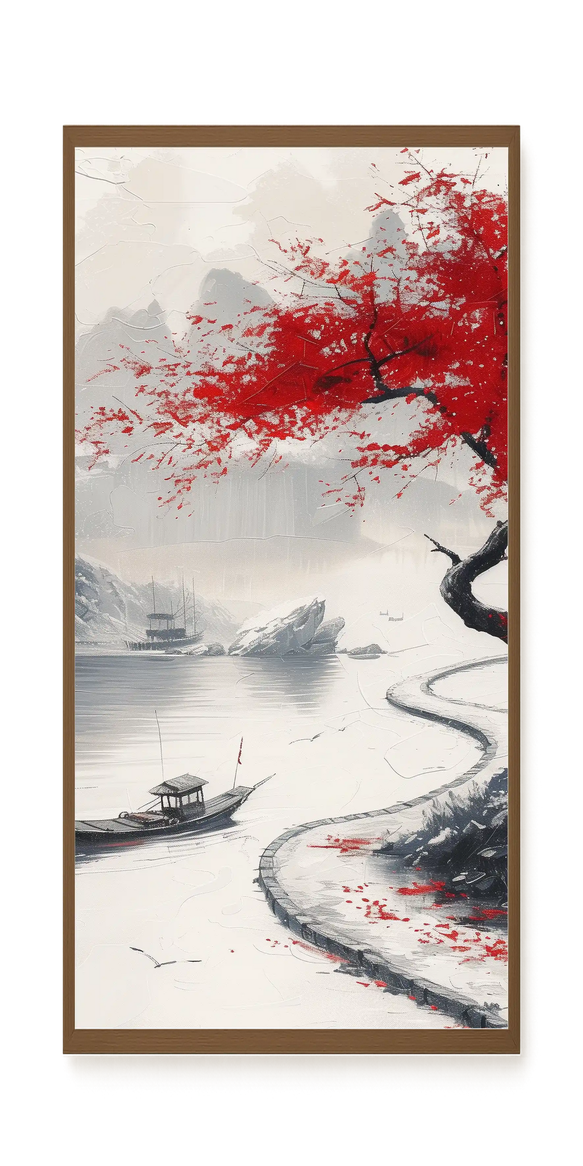 Red Tree Canvas Wall Art