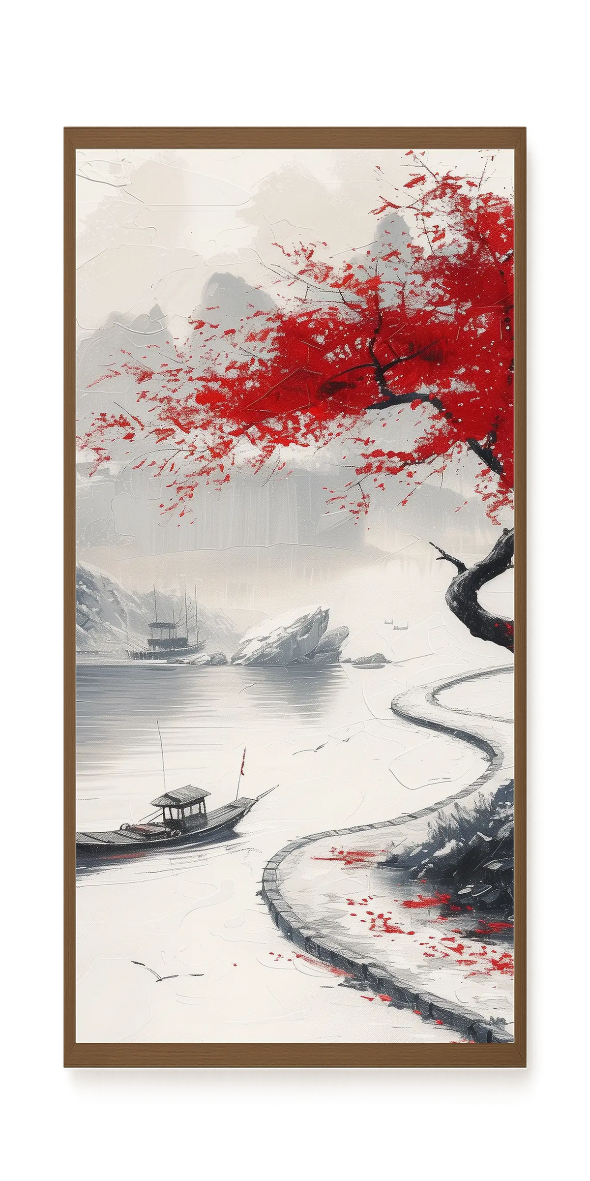 Red Tree Canvas Wall Art