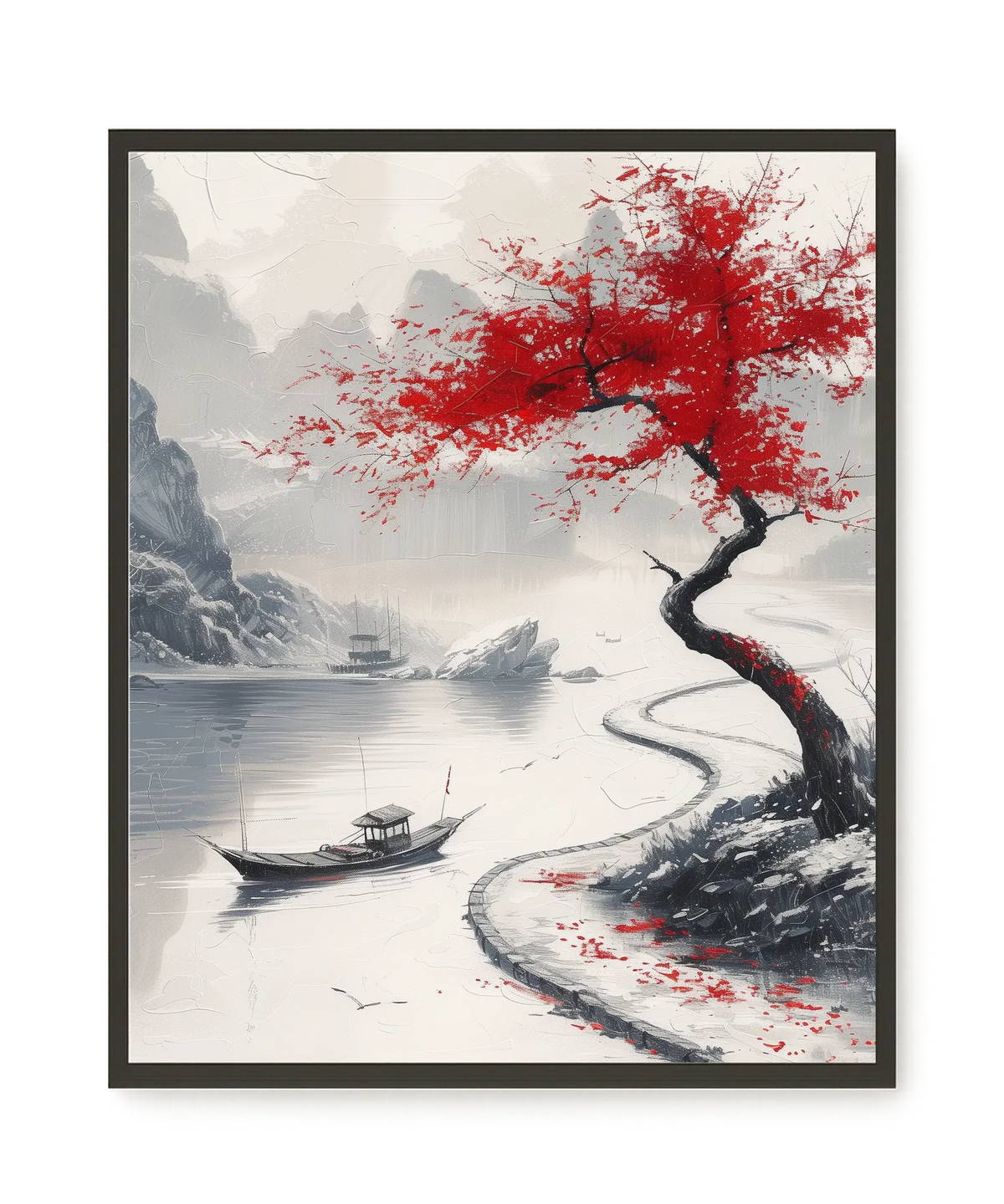 Red Tree Canvas Wall Art