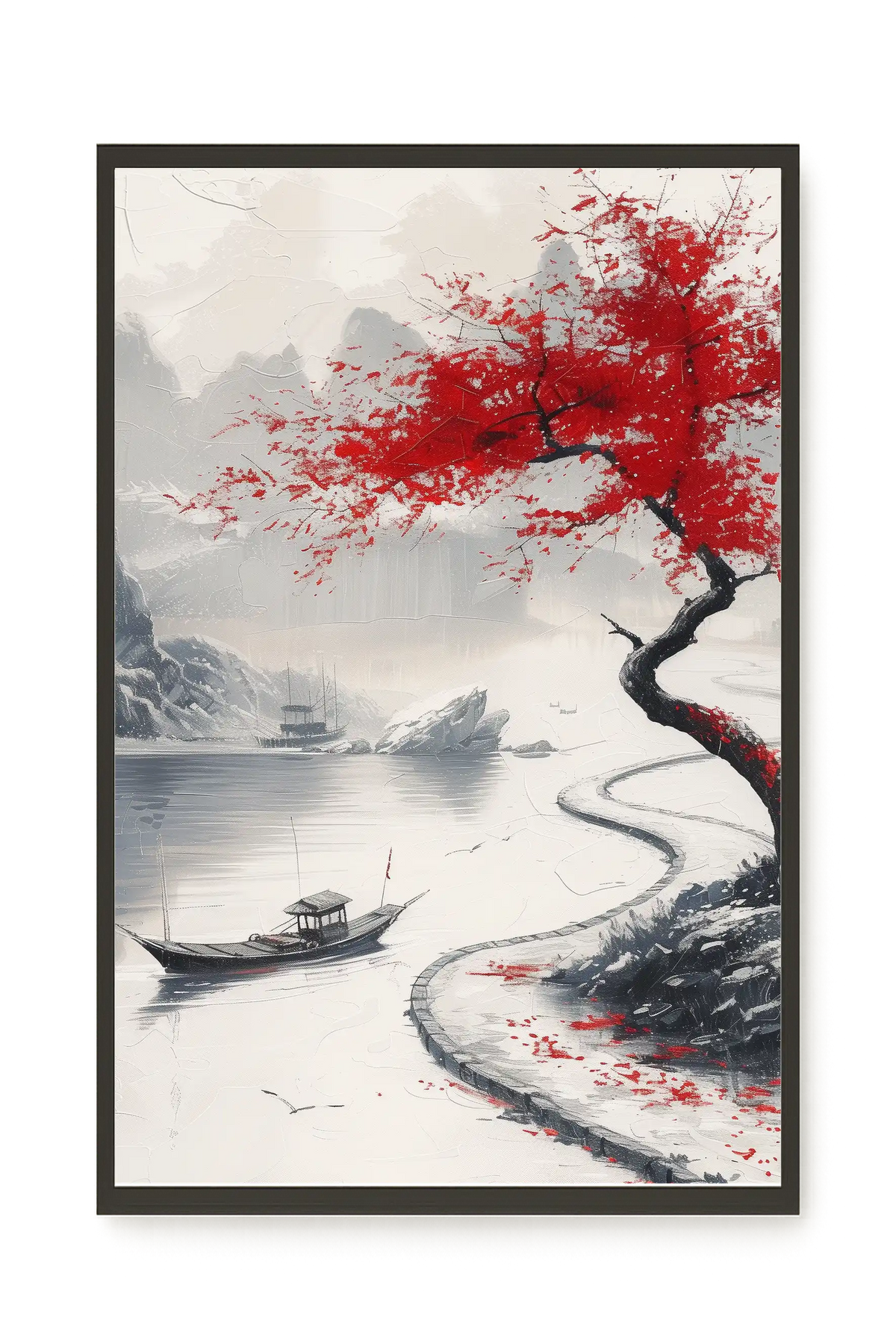 Red Tree Canvas Wall Art