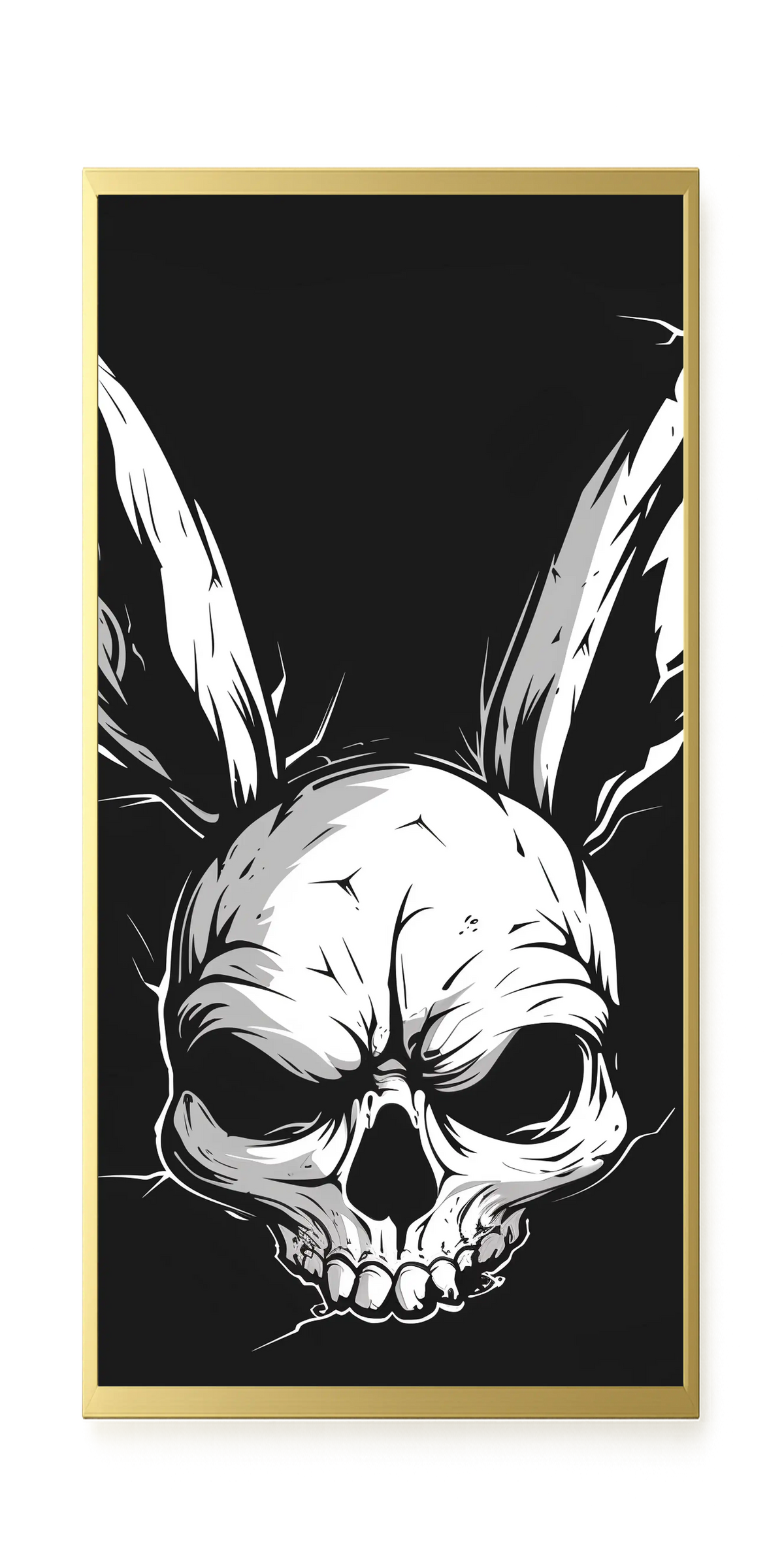 Skull Rabbit Canvas Wall Art