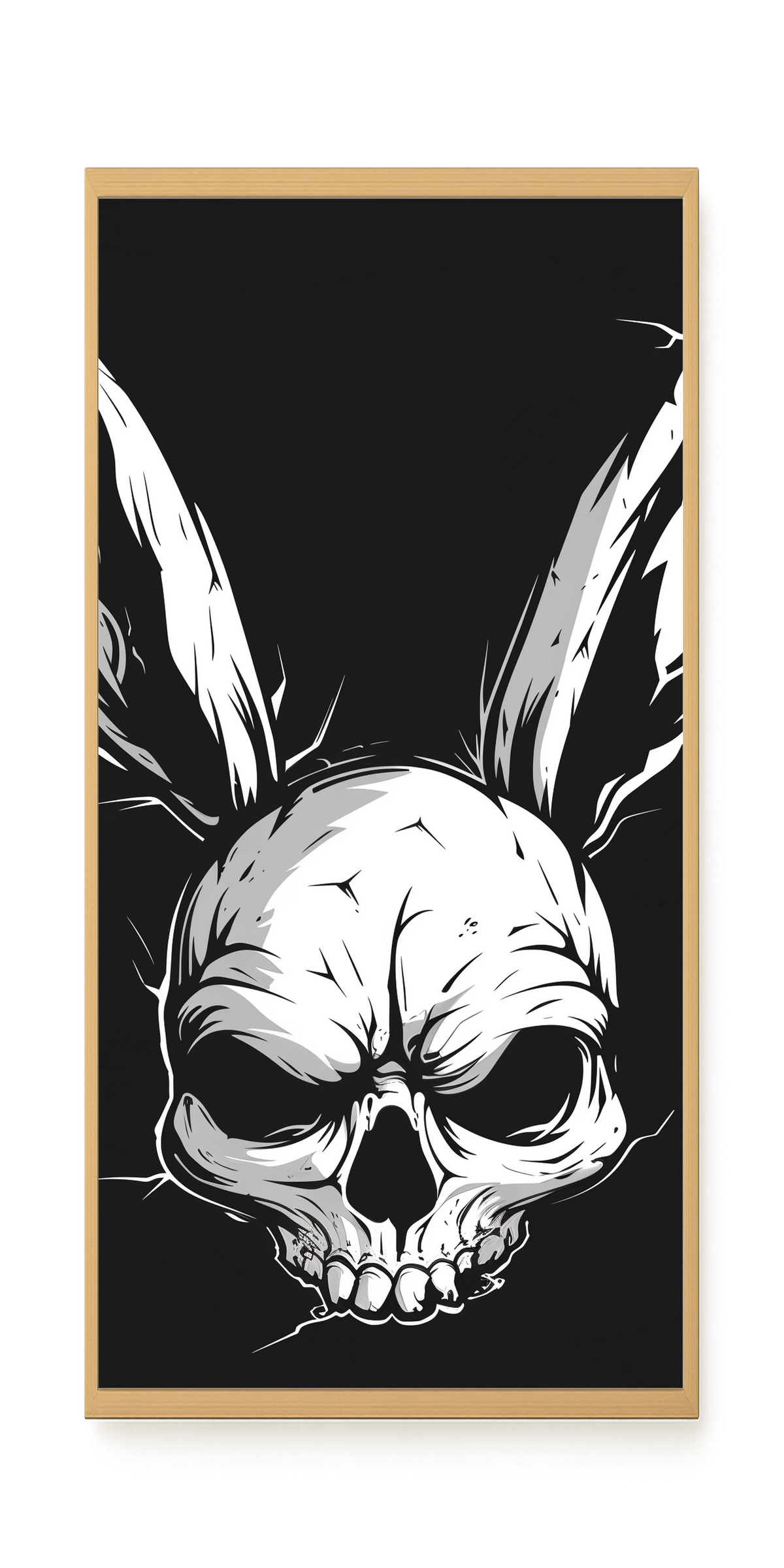 Skull Rabbit Canvas Wall Art
