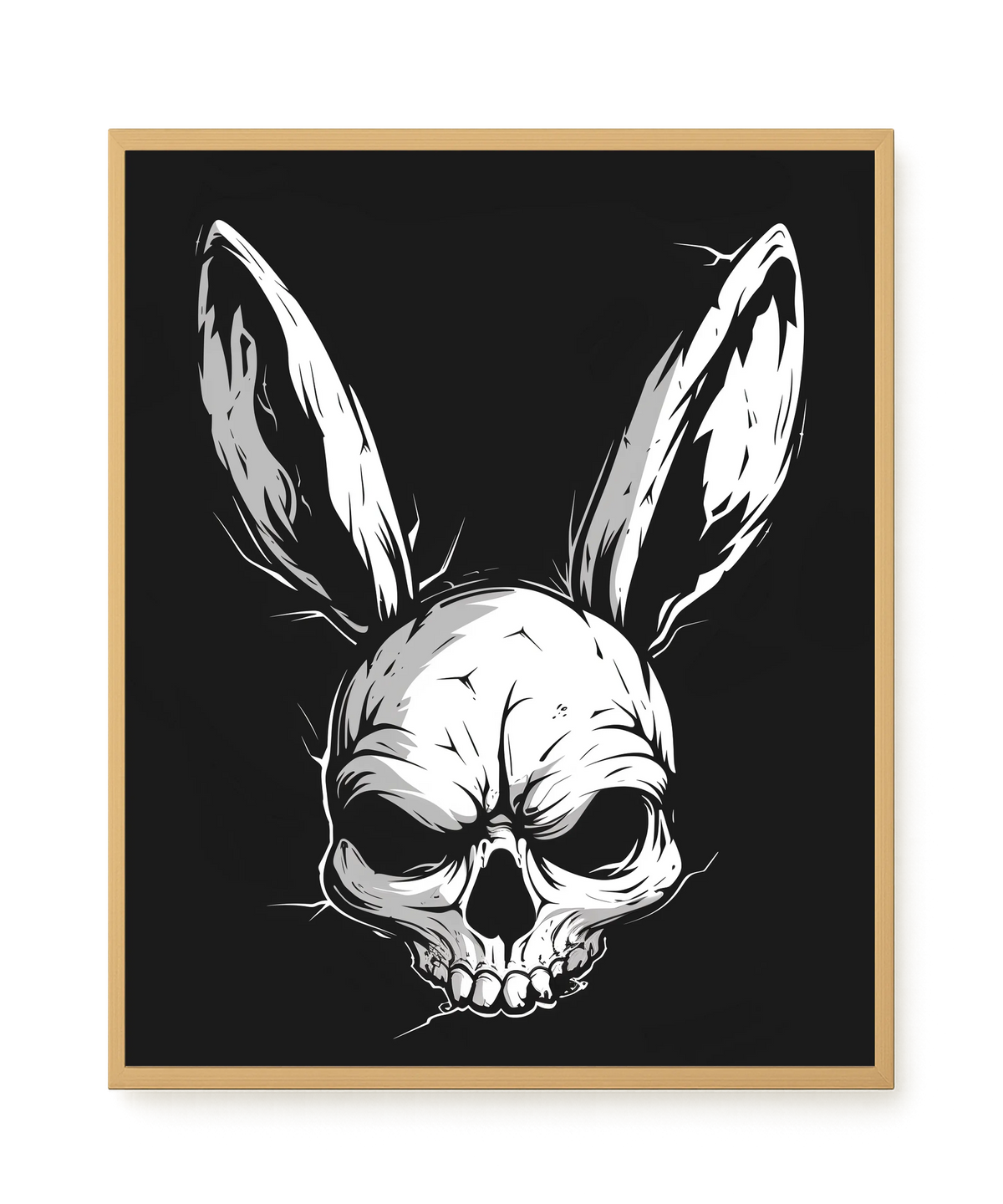 Skull Rabbit Canvas Wall Art