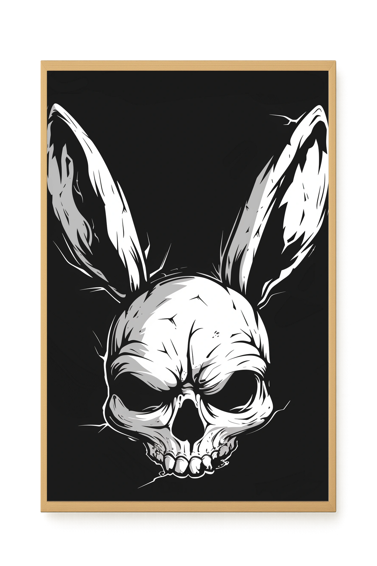 Skull Rabbit Canvas Wall Art