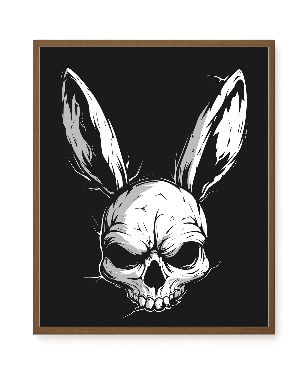 Skull Rabbit Canvas Wall Art