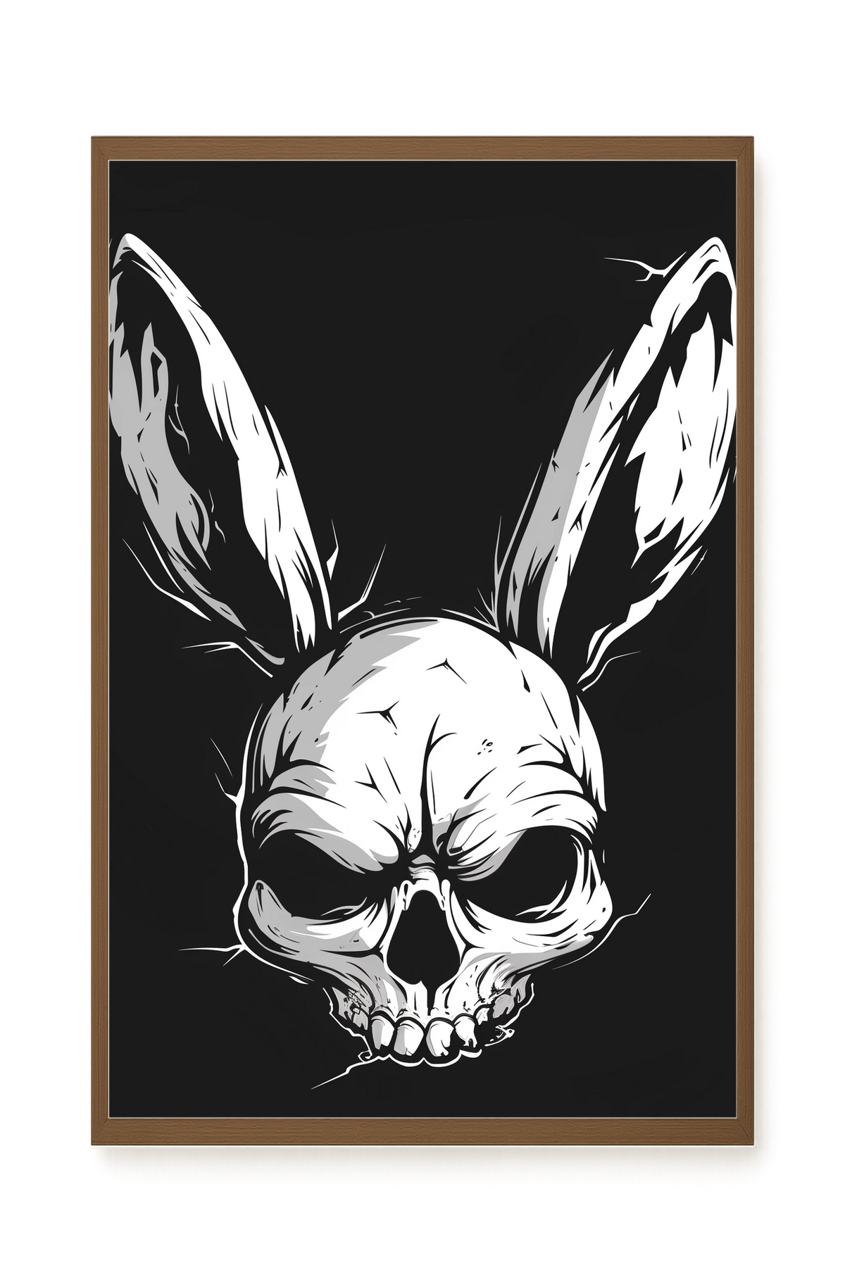 Skull Rabbit Canvas Wall Art