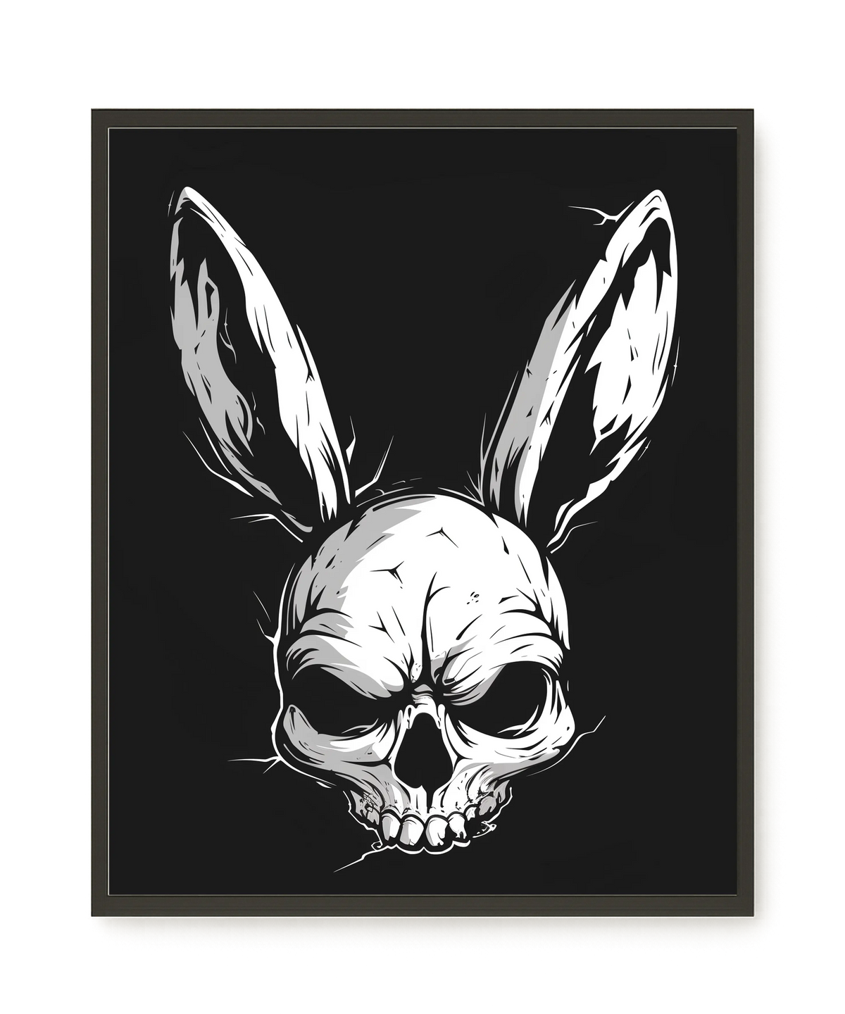 Skull Rabbit Canvas Wall Art
