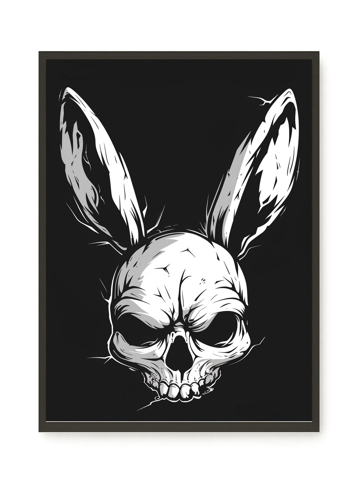 Skull Rabbit Canvas Wall Art