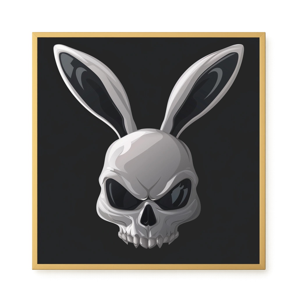Dark Rabbit Canvas Print