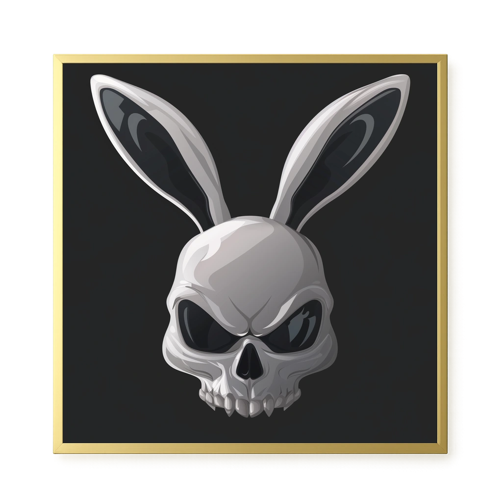 Dark Rabbit Canvas Print