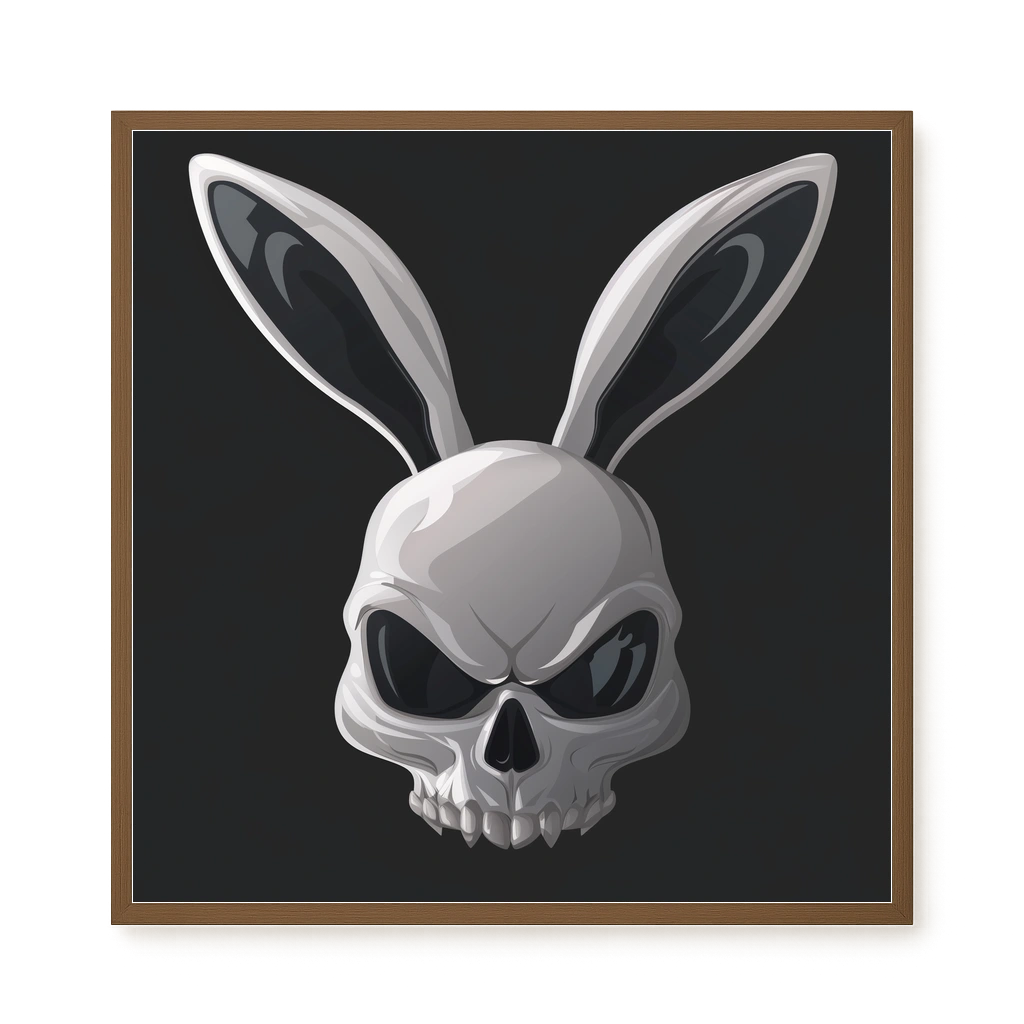 Dark Rabbit Canvas Print