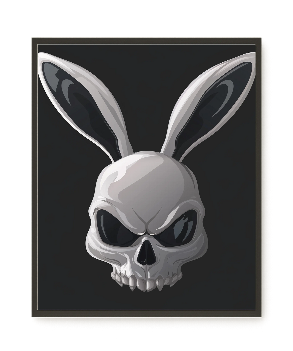 Dark Rabbit Canvas Print
