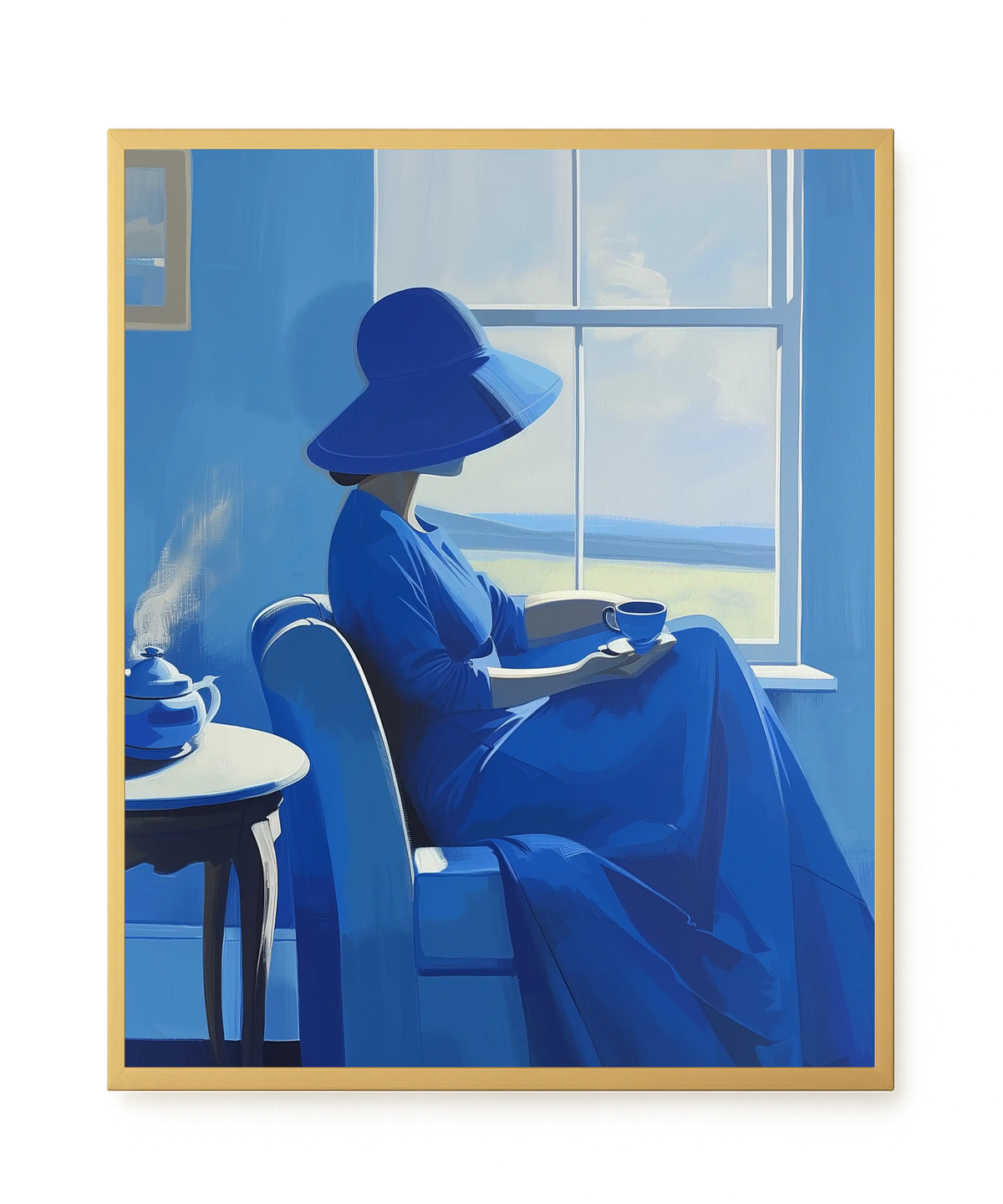 Blue Stillness Canvas Print