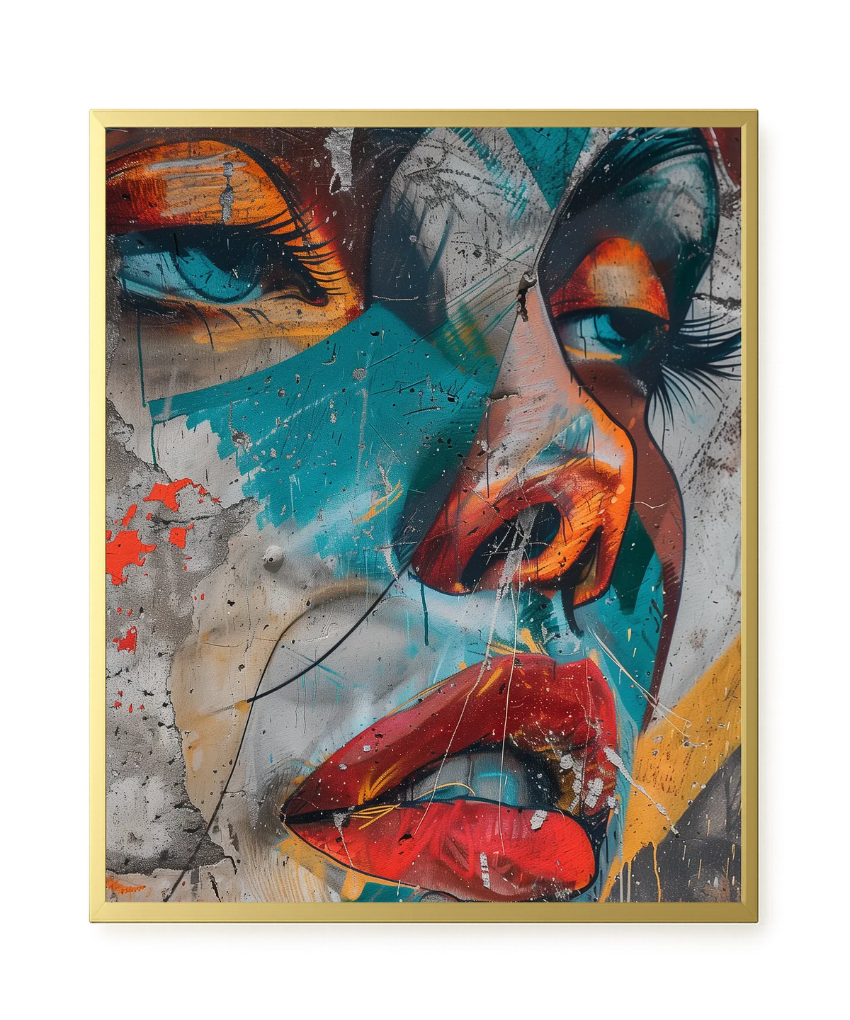 Strong Features Canvas Print