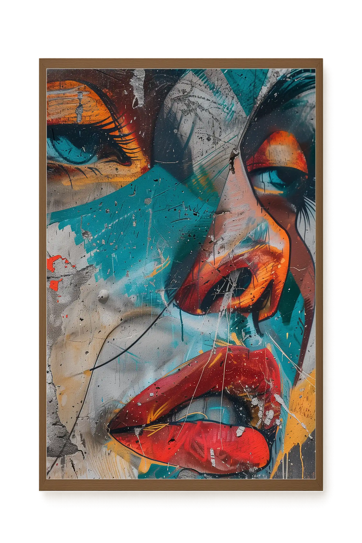 Strong Features Canvas Print
