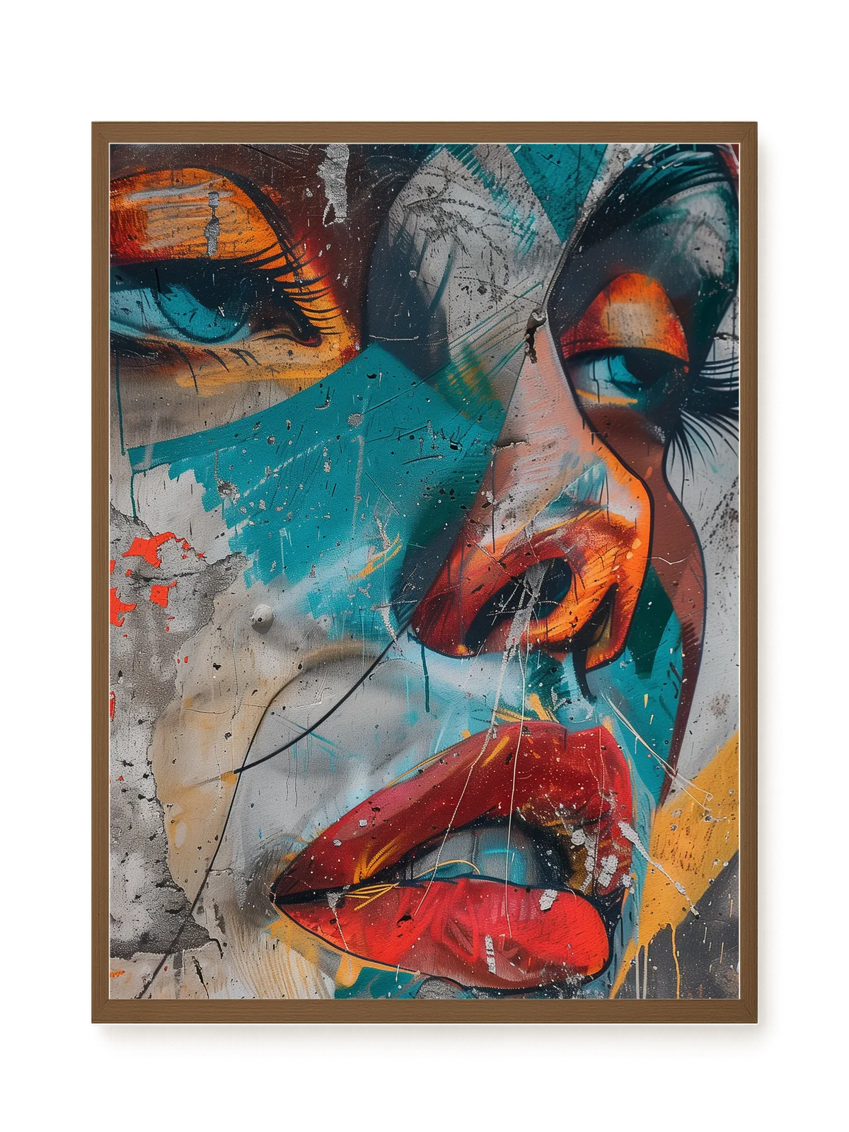 Strong Features Canvas Print