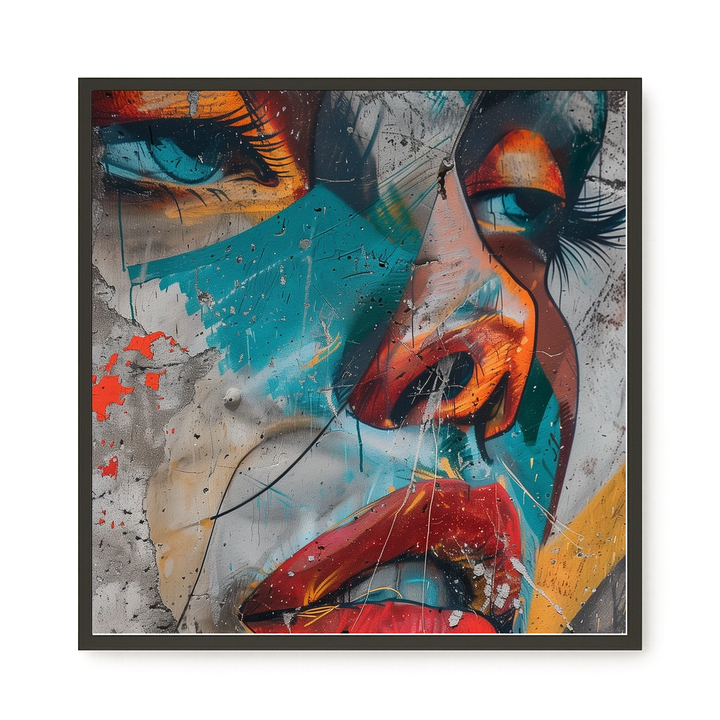 Strong Features Canvas Print