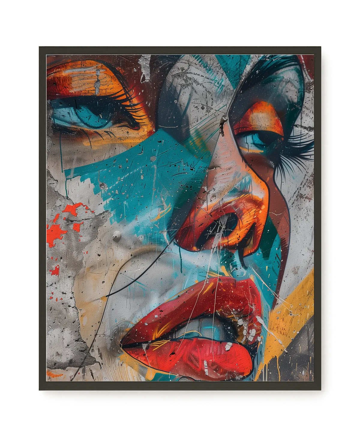 Strong Features Canvas Print