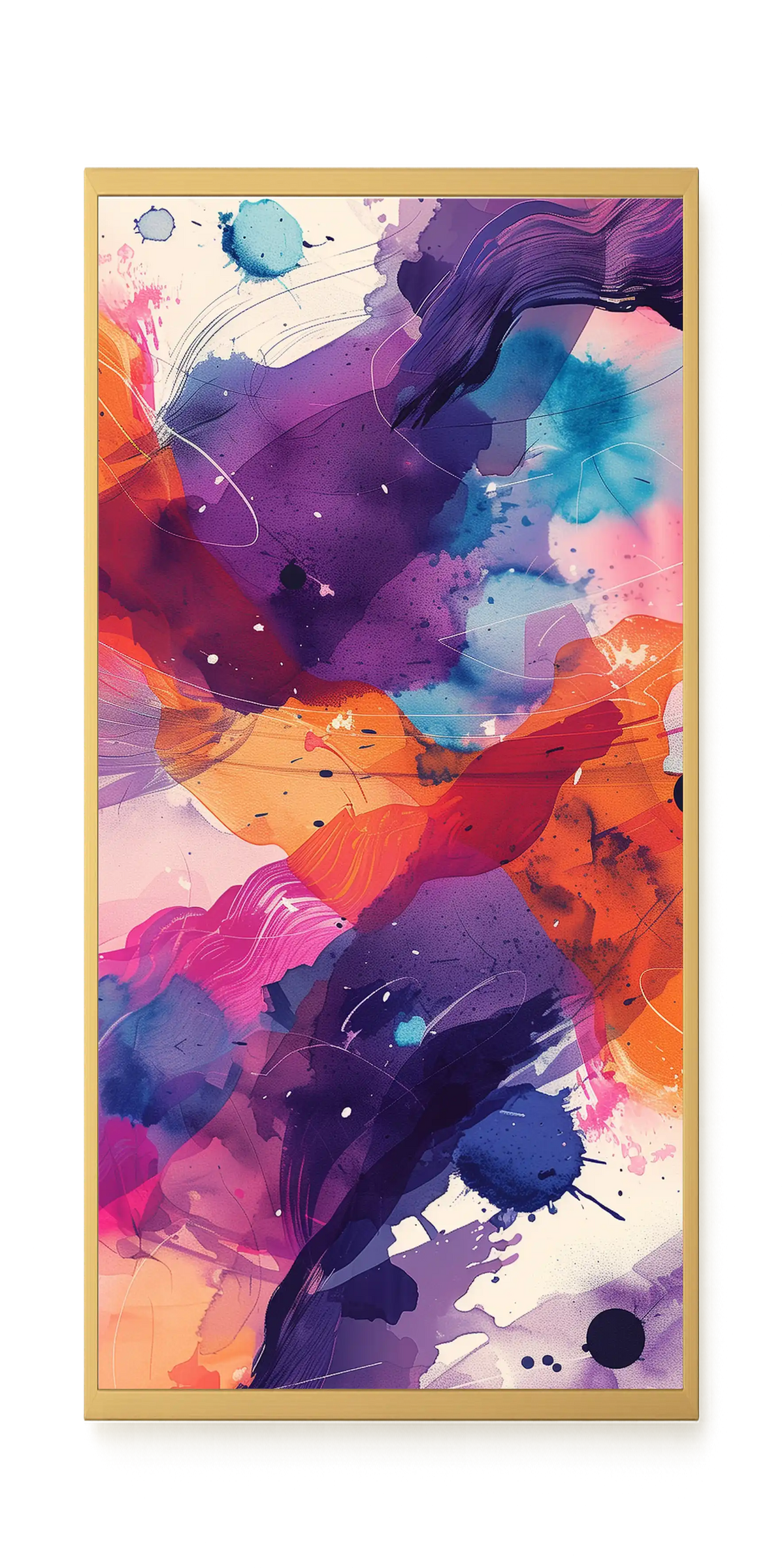 Pink Strokes Canvas Print