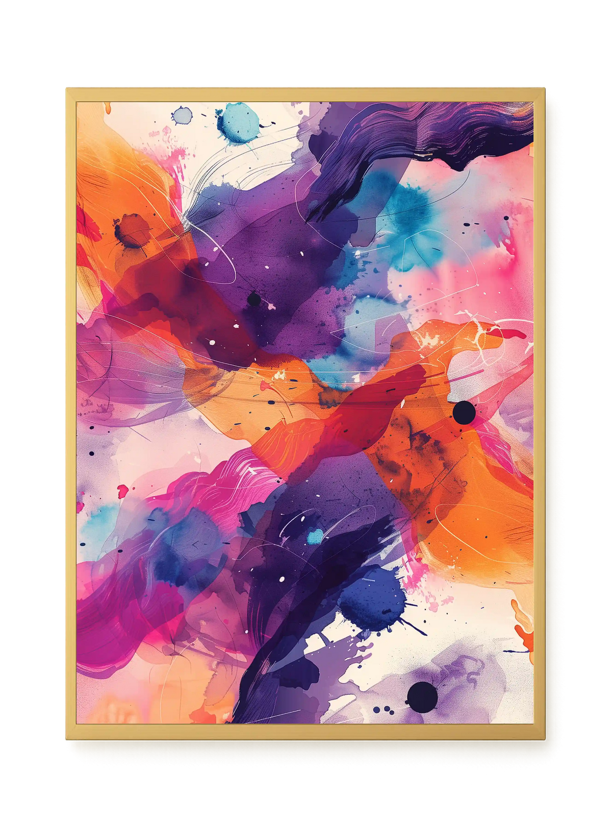 Pink Strokes Canvas Print