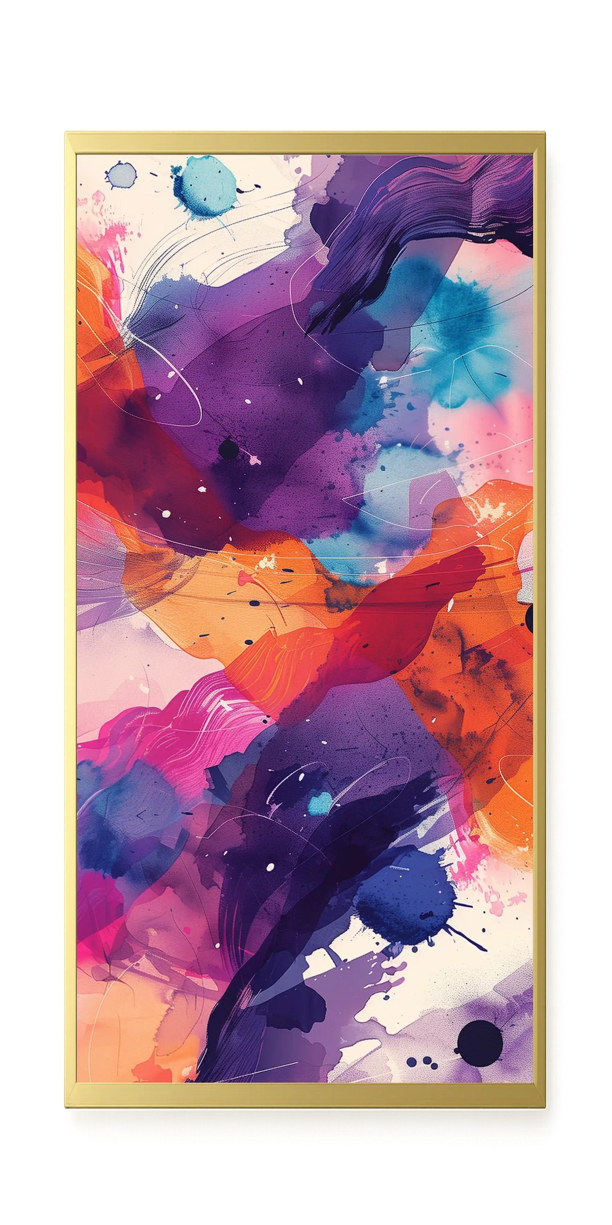 Pink Strokes Canvas Print