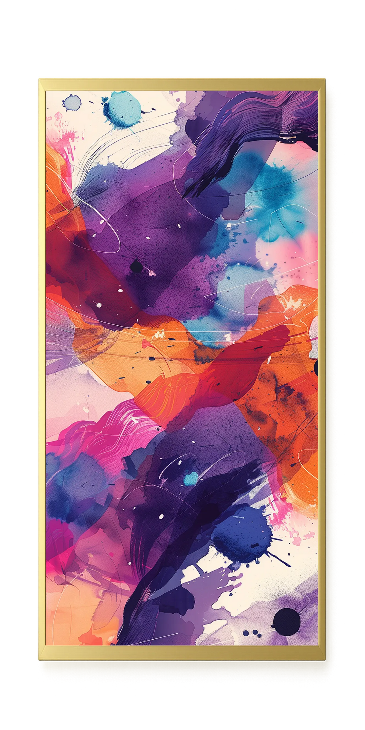 Pink Strokes Canvas Print