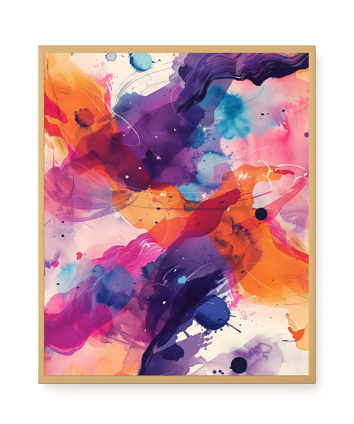 Pink Strokes Canvas Print