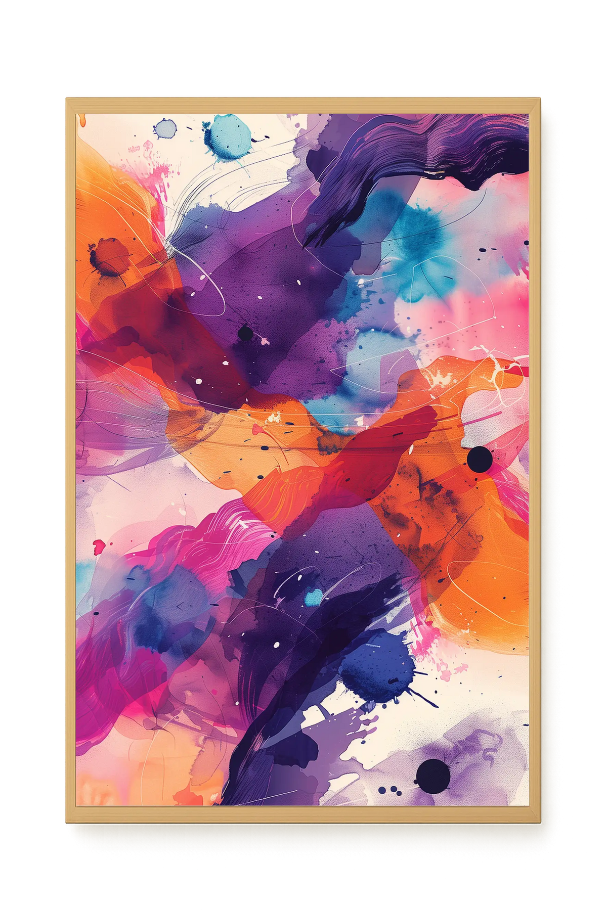 Pink Strokes Canvas Print